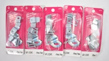 Lot of 5 Midwest Fasteners Metal Offset Mirror Clips w Screws 4/Pack Hardware