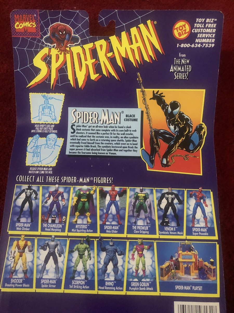 Spider-man Black Costume Unopened Toy Biz Figure 1995