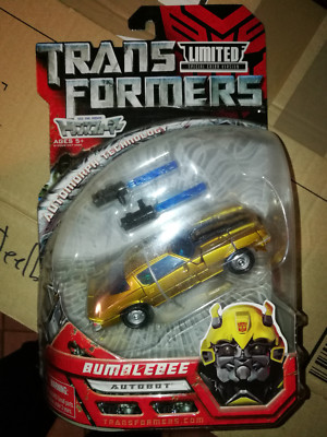 TRANSFORMERS MOVIE DELUXE TAKARA LAWSON LIMITED CLASSIC CAMARO GOLD BUMBLEBEE