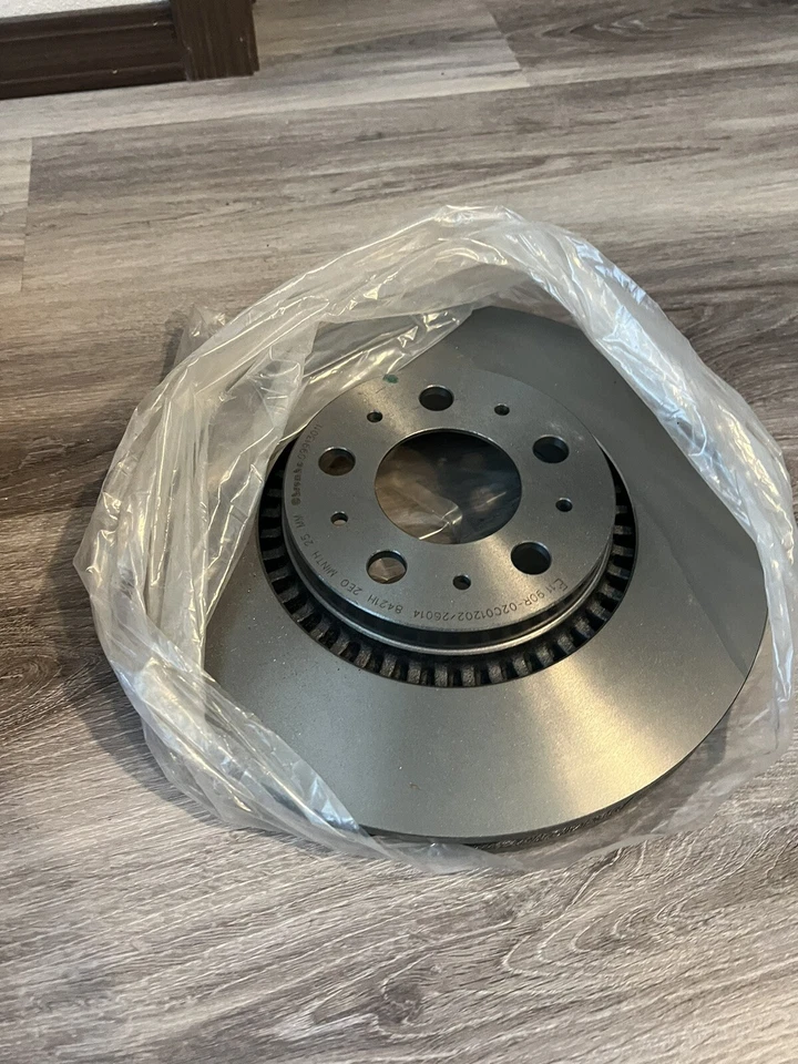 Juego de 2 pares de rotores de freno de disco revestidos ventilados Volvo S60 V70 delanteros 305 mm Foto 3 de 4