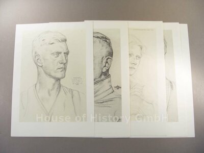 118167, 6 prints in DIN A 4 size of the series of the noble eternal kingdom, Willrich TOP