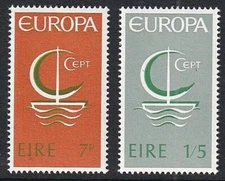 EDSROOM-11669 Ireland 216-217 MNH 1966 Complete Europa CV$6.75