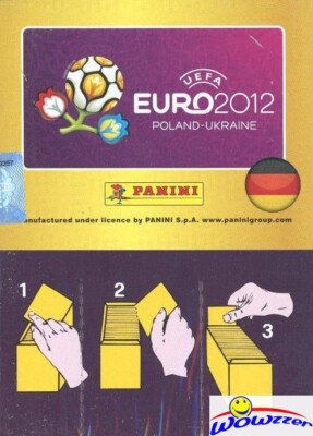 2012 Panini Euro Soccer MASSIVE 100 Pack Factory Sealed Box-500 Mint Stickers!
