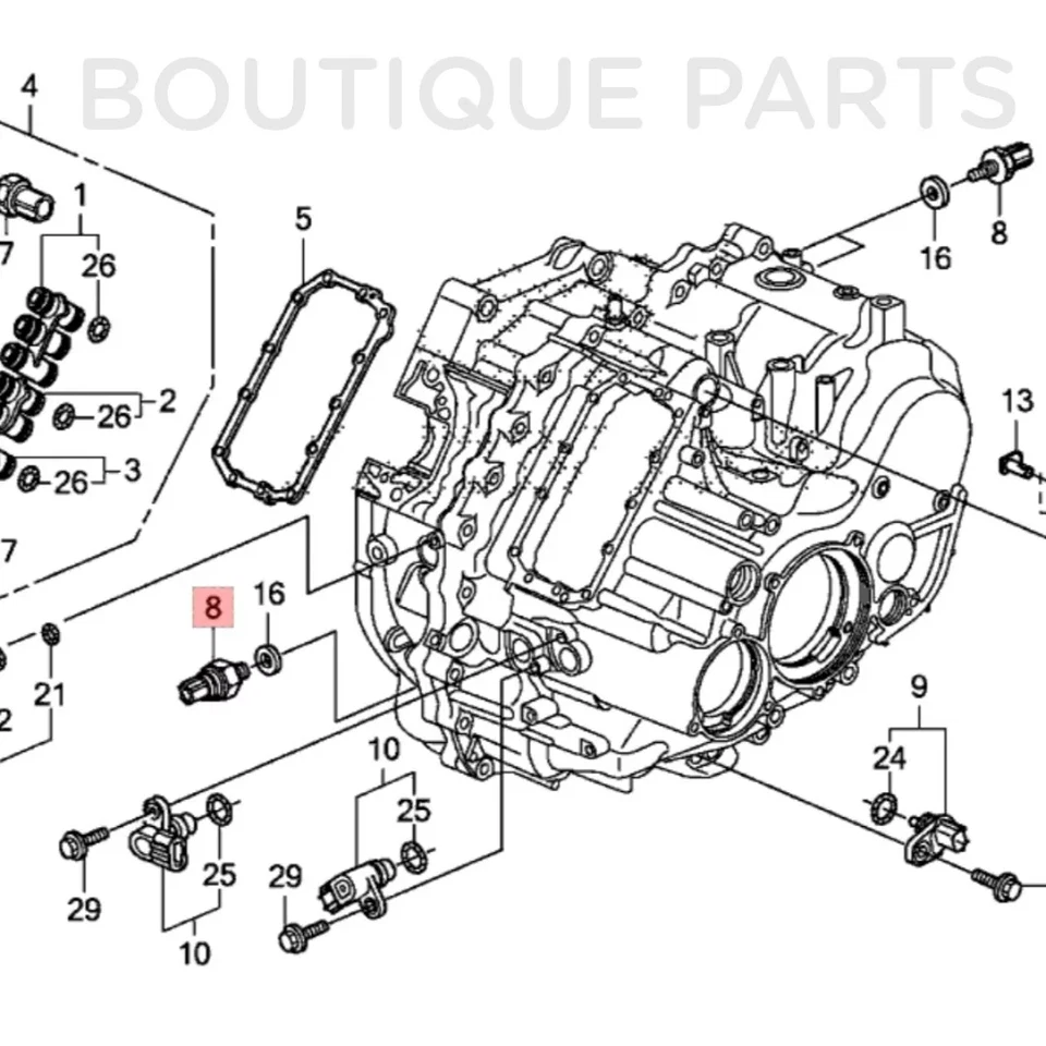 Sensor de presión de aceite de transmisión original OEM 2-3 embrague 28610-R36-004 para Honda Foto 4 de 4