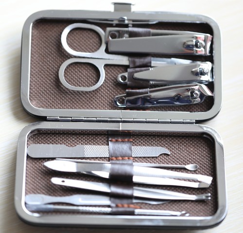 10 PCS Pedicure / Manicure Set Nail Clippers Cleaner Cuticle Grooming Kit Case 装 - Picture 8 of 10