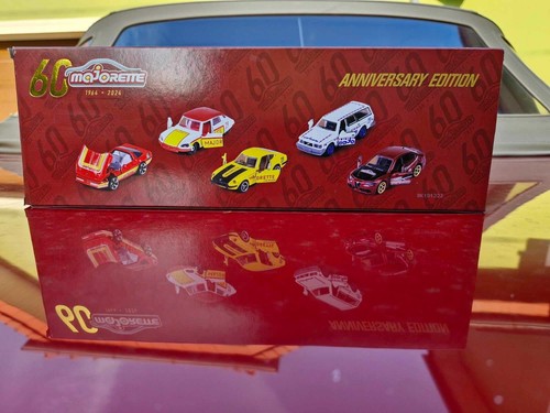 Majorette Gift Set 60th Anniversary 5 Premium Cars: Citroen Chevy Datsun Alfa Vo - Bild 7 von 8