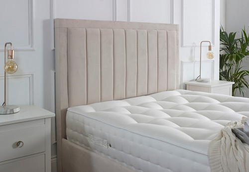 NEW OTTOMAN STORAGE PANEL PLUSH VELVET UPHOLSTERED BED FRAME DOUBLE & KING SIZE - Picture 3 of 13