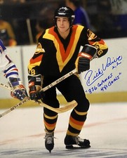 Rick VAIVE SIGNED 8x10 Photo! Vancouver Canucks! Goals And Games Inscribed W/COA