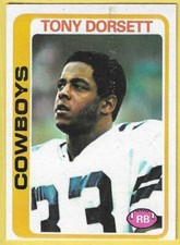 1978 Topps Tony Dorsett Cowboys HOF RC #315