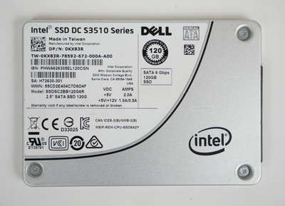 Dell 0KX83R SSDSC2BB120G6R 120GB 6Gb/s SATA 2.5'' Solid State Drive *84% & 90%*