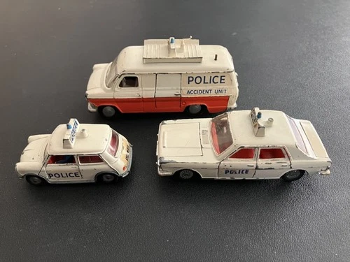 Vintage Dinky Police Vehicle set 1970's