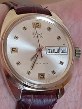 Orologio da polso uomo vintage sovietico Slava 26 jewels placcatura oro AU 5 made URSS