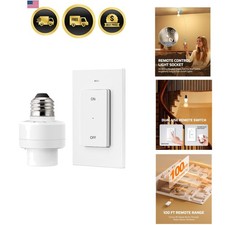 Remote Control Light Socket, Wireless Light Switch for Pull Chain Light Lamp ...