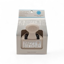 Martha Stewart Crafts Happy Birthday Deep Edge Paper Punch Scrapbooking NIB