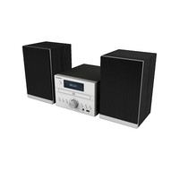Thomson MIC122BT Mikro-Audiosystem Bluetooth 50W Schwarz Silber