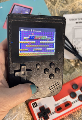 Game Box + Gameboy Style Handheld Retro Video Game - 500 Classic Games Console