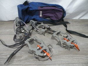 Black Diamond 12-Point Mono Point Crampons w/ Chenard Bag Vertical Ice Climbing