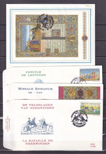 [LG79125] Belgium N°2491/2493+BL68FDC First Day Cover COB € 16,50 SUPERB