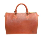 Louis Vuitton Speedy 30 M43003 Epi Leather Handbag Brown #KN1566