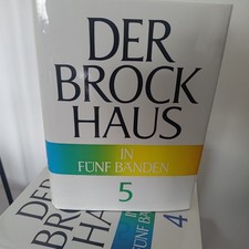 Der Brockhaus EDITION in fünf (5) Bänden, komplett mehrfarbig SELTENHEIT wie neu