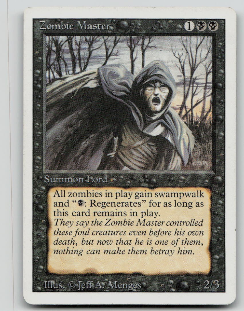Zombie Master [Revised Edition - 138] Moderately Played Rare Magic