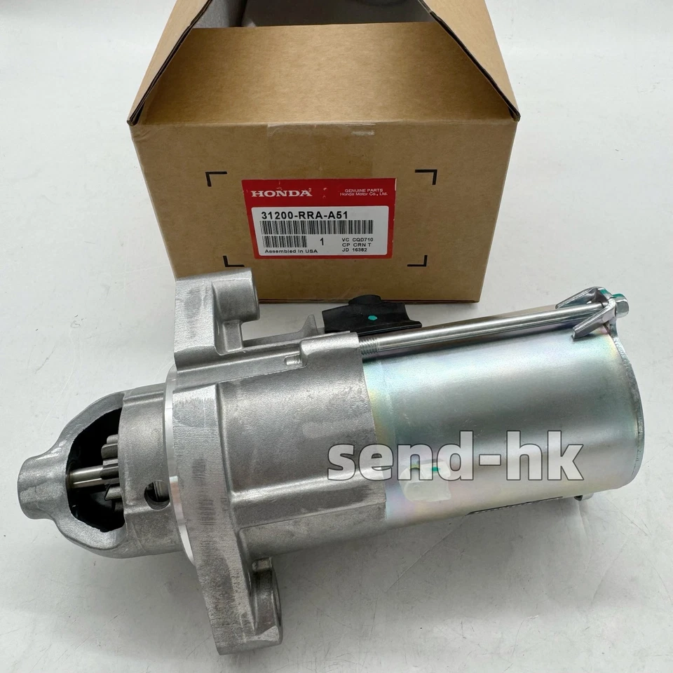 OEM 31200-RRA-A51 Starter Motor Fits Honda Civic 2006-2011 Element 2007-2008 MT - Image 2 of 4