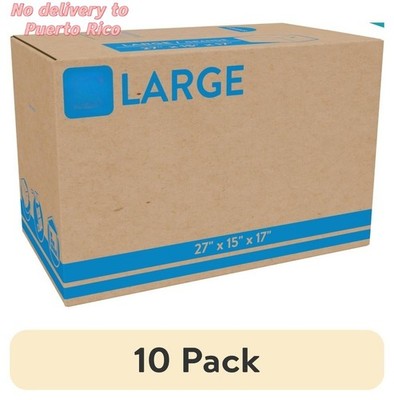 (10 pack)  Large Moving Boxes, 27L x 15W x 17H, Kraft new