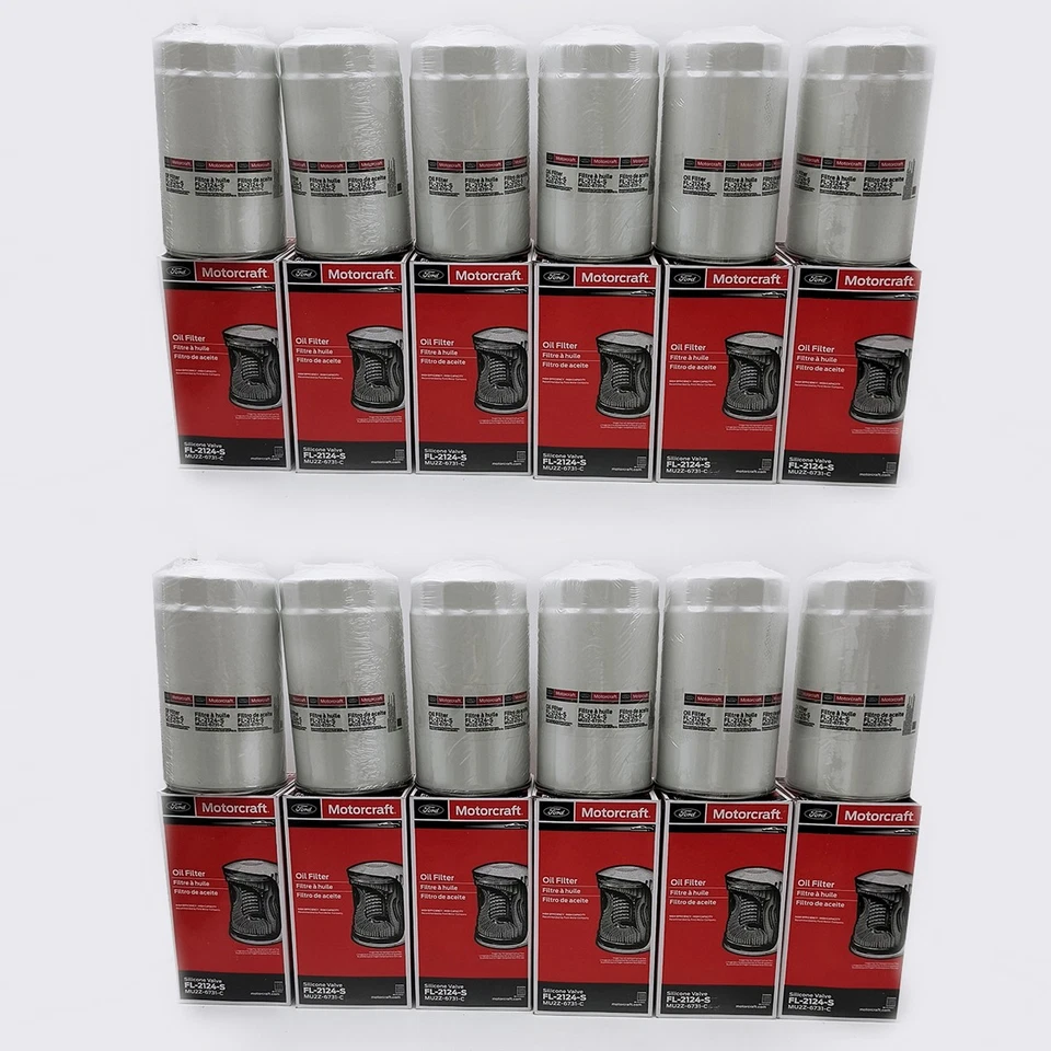 Set of 12 For Ford Motorcraft Engine Oil Filters FL-2124S FL2051S BC3Z-6731B - Изображение 2 из 4