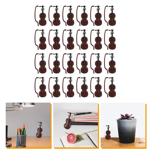 12 Pcs Modèle De Violon Instruments Décoration Noël Musique Ornements