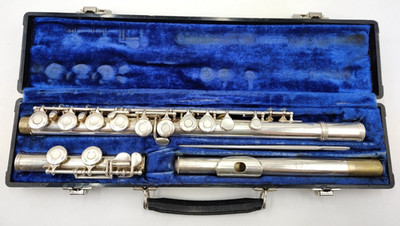 Vintage Gemeinhardt Flute 2SP Silver Plated W/Hard Case Elkhart Indiana E72595