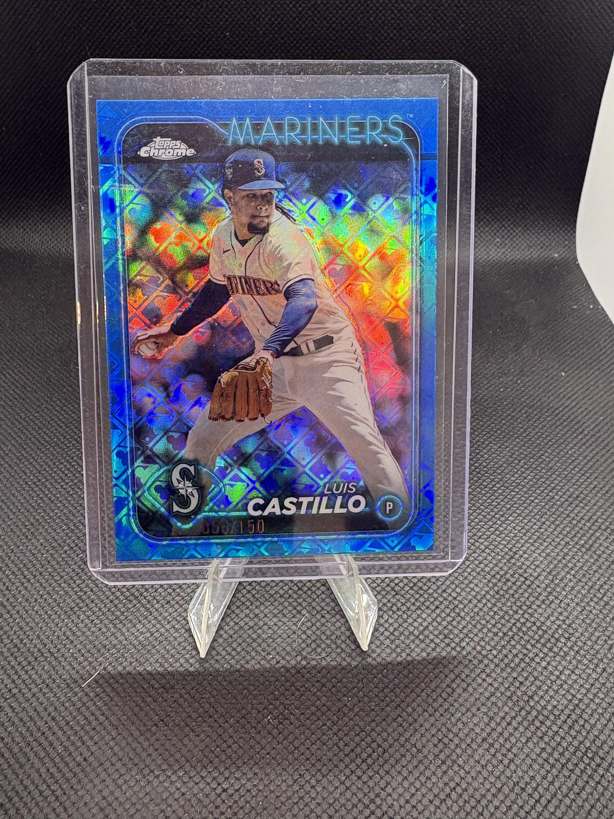 2024 Topps Chrome Logofractor #129 Luis Castillo Refractors #/150
