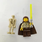LEGO Star Wars Ultra Rare Qui-Gon Jinn Minifigure w/ Naboo Swamp parts & manual