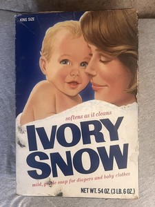 HUGE Marilyn Chambers replacement 3lb 6oz Ivory Snow Laundry Powder Unopened