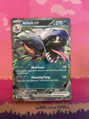 Pokemon Card Arbok ex 024/165 Double Rare Scarlet & Violet 151 Near Mint
