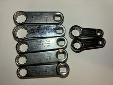 Snap-On 7 Piece 1/2" Drive Spline Torque Adapter Wrench Set & 2 metric