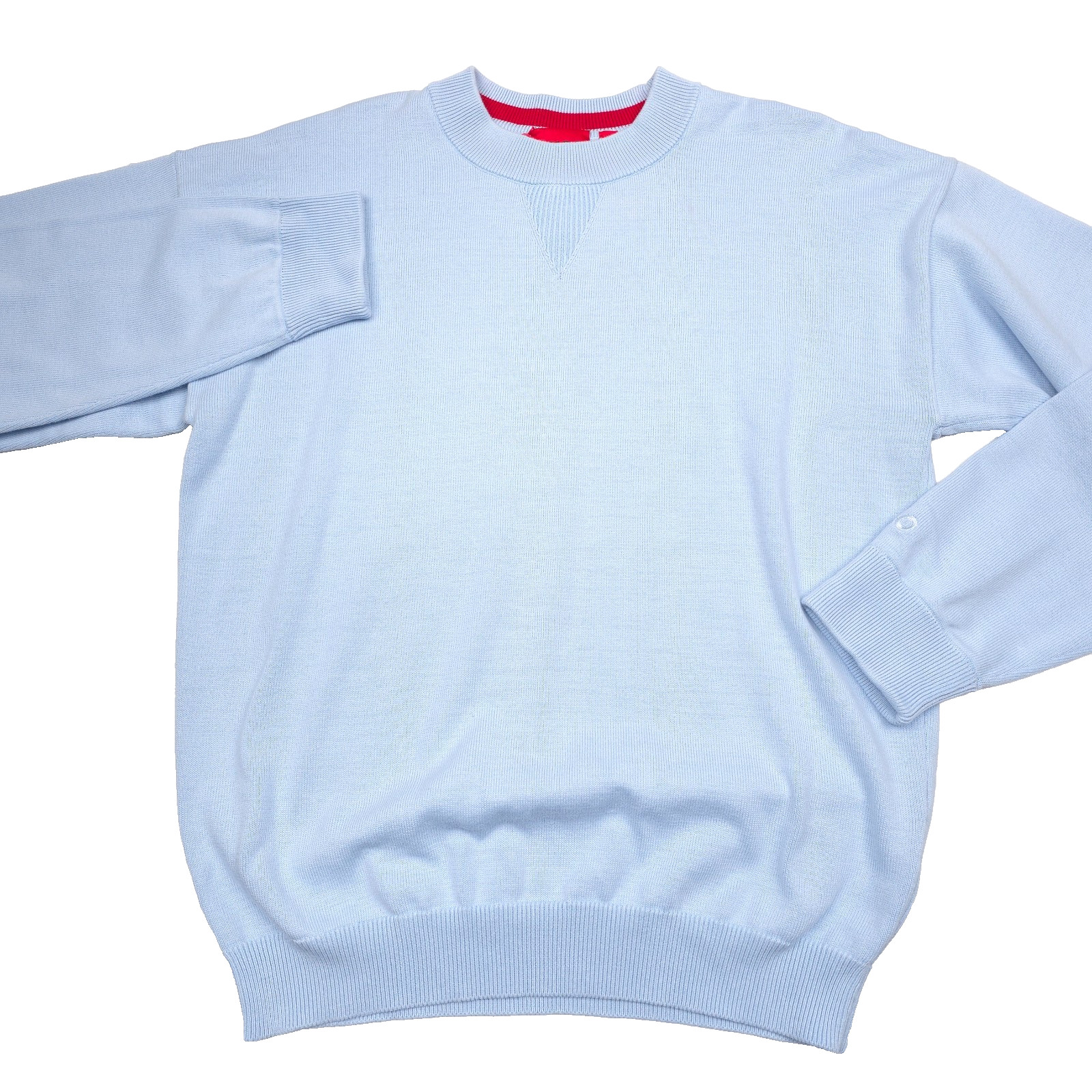 Hugo Boss Swart Sweatshirt Mens Medium Light Blue Crewneck Pullover 12090₽