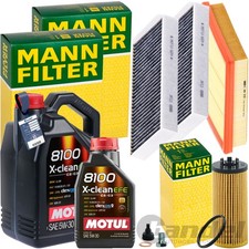 MANN INSPEKTIONSPAKET+6L MOTUL EFE 5W-30 ÖL passend für BMW 1er F40 2er F44 X2
