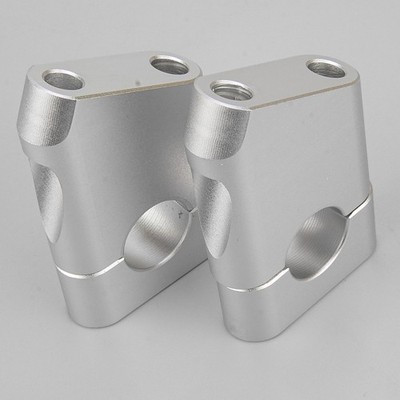 2stk 7/8'' 22mm Motorrad Lenkerhalterung Lenkererhöhungen Adapter Riser Klemme