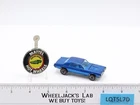 Custom Cougar BLUE Hot Wheels 1967 1968 Redline Mattel RL Blue Int. w/ Button HK