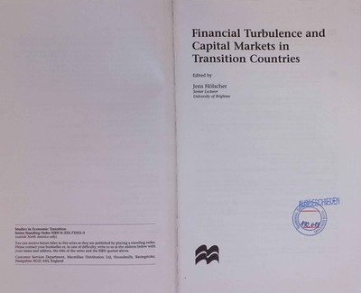 Financial Turbulence and Capital Markets in Transition Countries. Studies in Eco