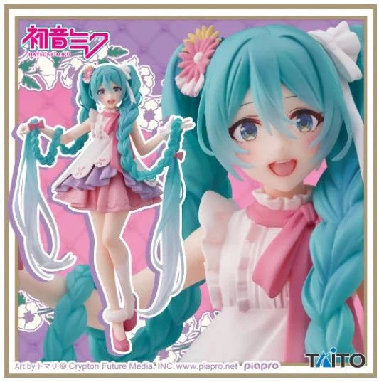 Figurine Hatsune Miku Wonderland Raiponce Ver Vocaloid Taito Anime PVC 18cm