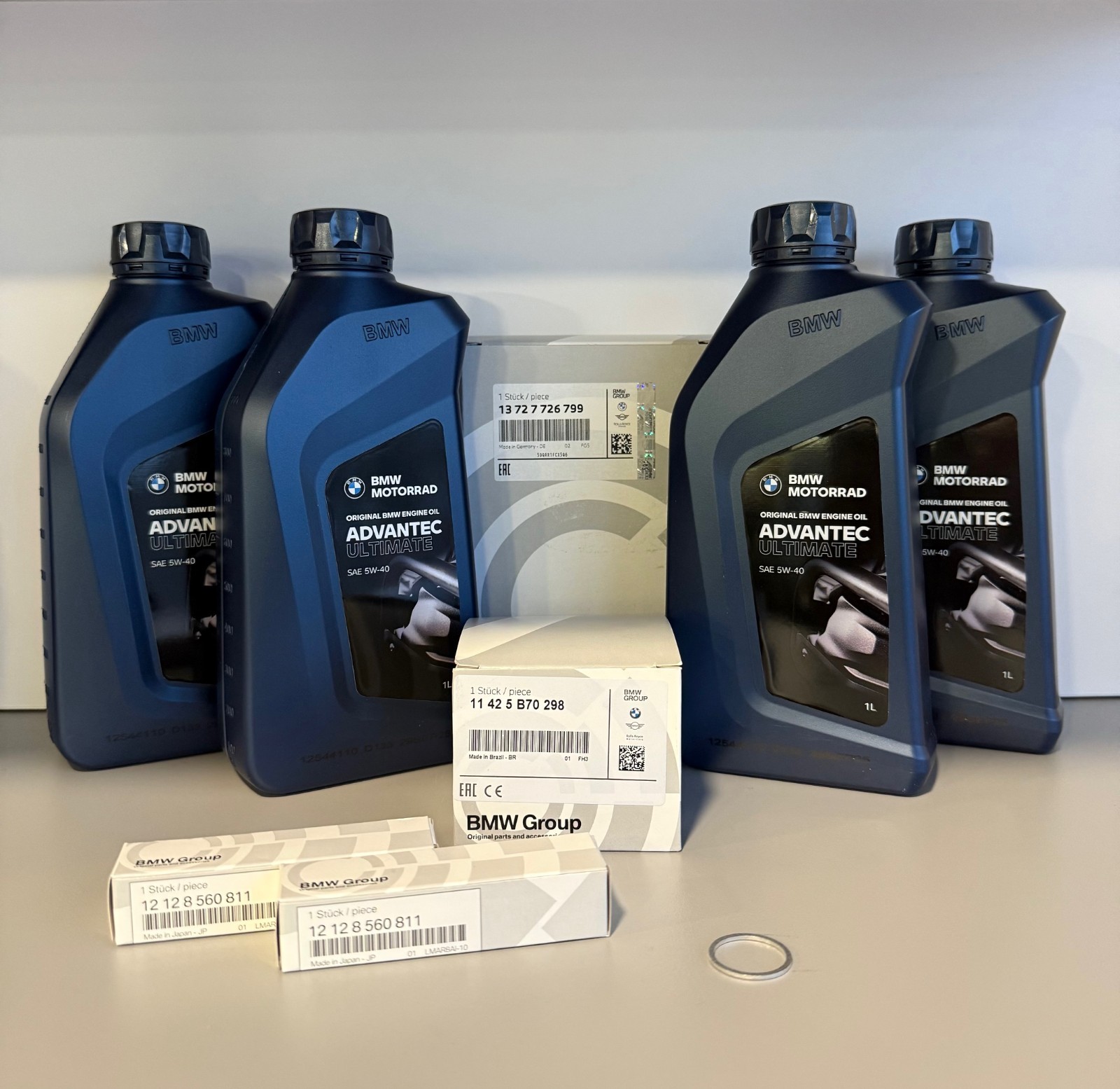 GENUINE BMW MOTORRAD R1250 GS GSA K50 SERVICE KIT OIL & AIR FILTERS PLUGS & OIL
