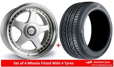 Alloy Wheels & Tyres 17" Dare DR-F5 For Fiat 500 Abarth 08-15