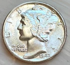 1942-S MERCURY SILVER DIME 10c STUNNING BU GEM COIN PREMIUM PQ