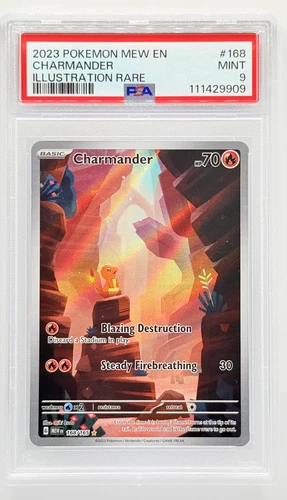 Charmander Illustration Rare PSA 9 2023 Pokemon 151 #168/165