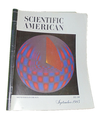Scientific American Magazine September 1985 Sound Waves in Sun Cover