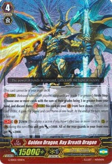 Golden Dragon, Ray Breath Dragon (RRR) (G-SD02/001EN) [G-Start Deck 2: Knight