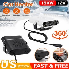 Portable Electric Car Heater 12Volt Heating Fan Defogger Defroster Demister