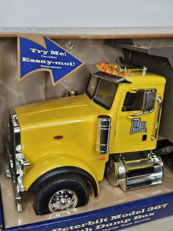 Ertl Big Farm Peterbilt Model 367 w/ Dump Box Plastic Truck 46209 Toy NEW - Image 2 of 4