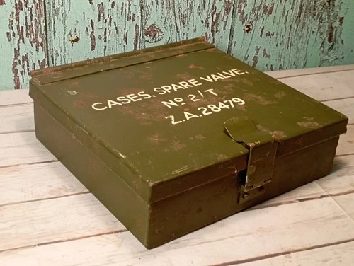 WW2 British Army Military Radio Wireless Set WS38 Cases Spare Valve No. 2T